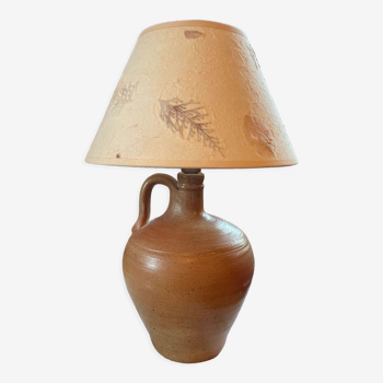 Vintage stoneware lamp