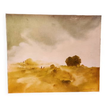 Dreamlike oil painting on canvas by Jean Guy Berlanger