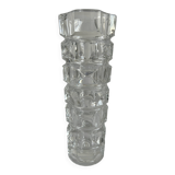 Crystal vase - Cristal d’Arques - geometric design