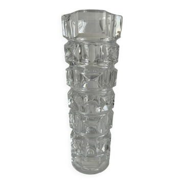 Vase en cristal - Cristal d’Arques – design géométrique