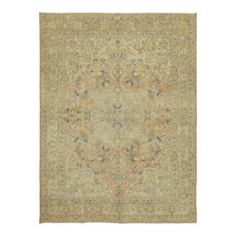 Tapis turc fait à la main des années 1980 296 cm x 383 cm