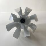 Flower pendant in brushed metal, design 1970