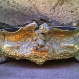 Old bronze planter