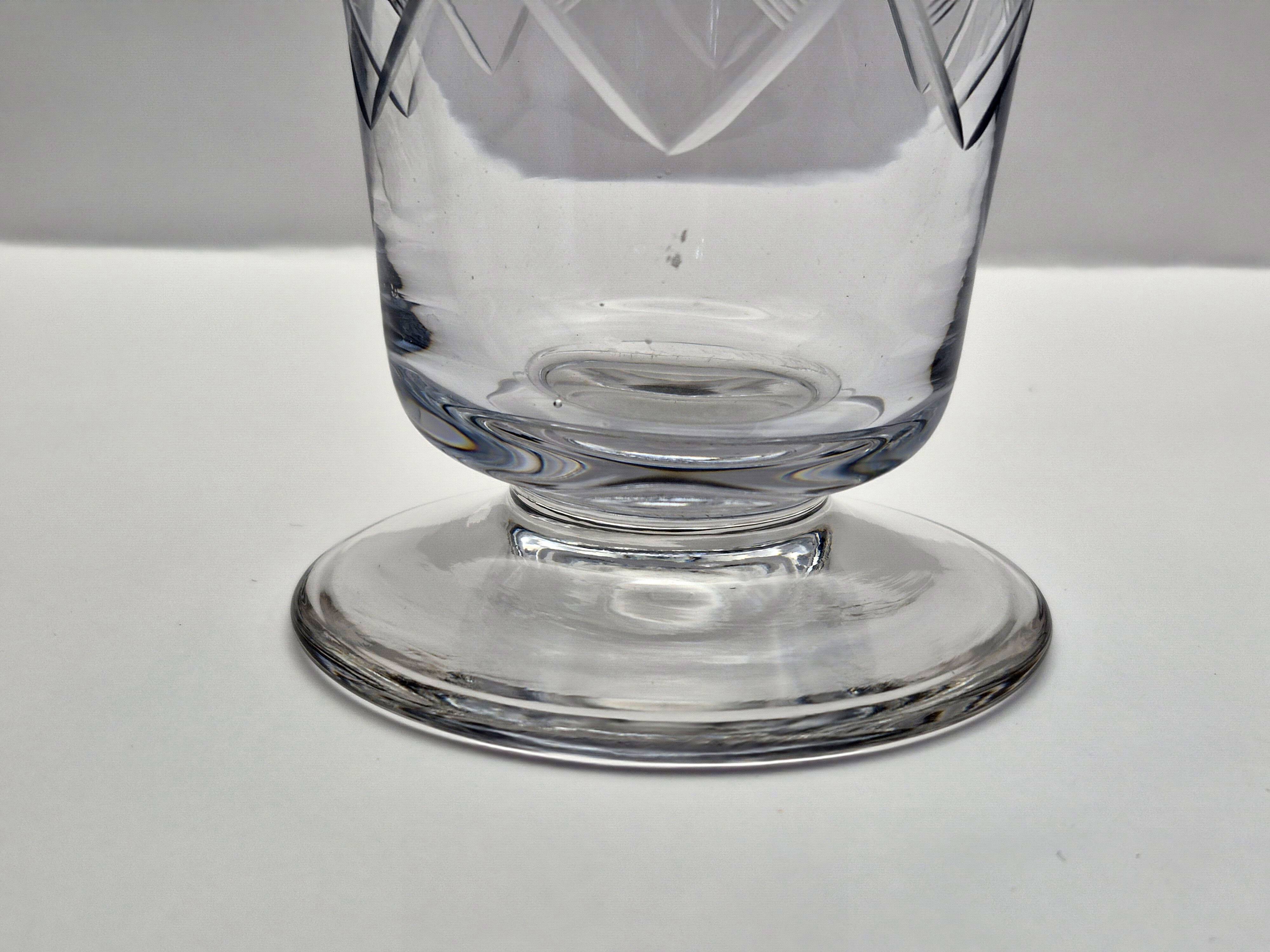 Crystal wine carafe from Fains – Original label, Original stopper