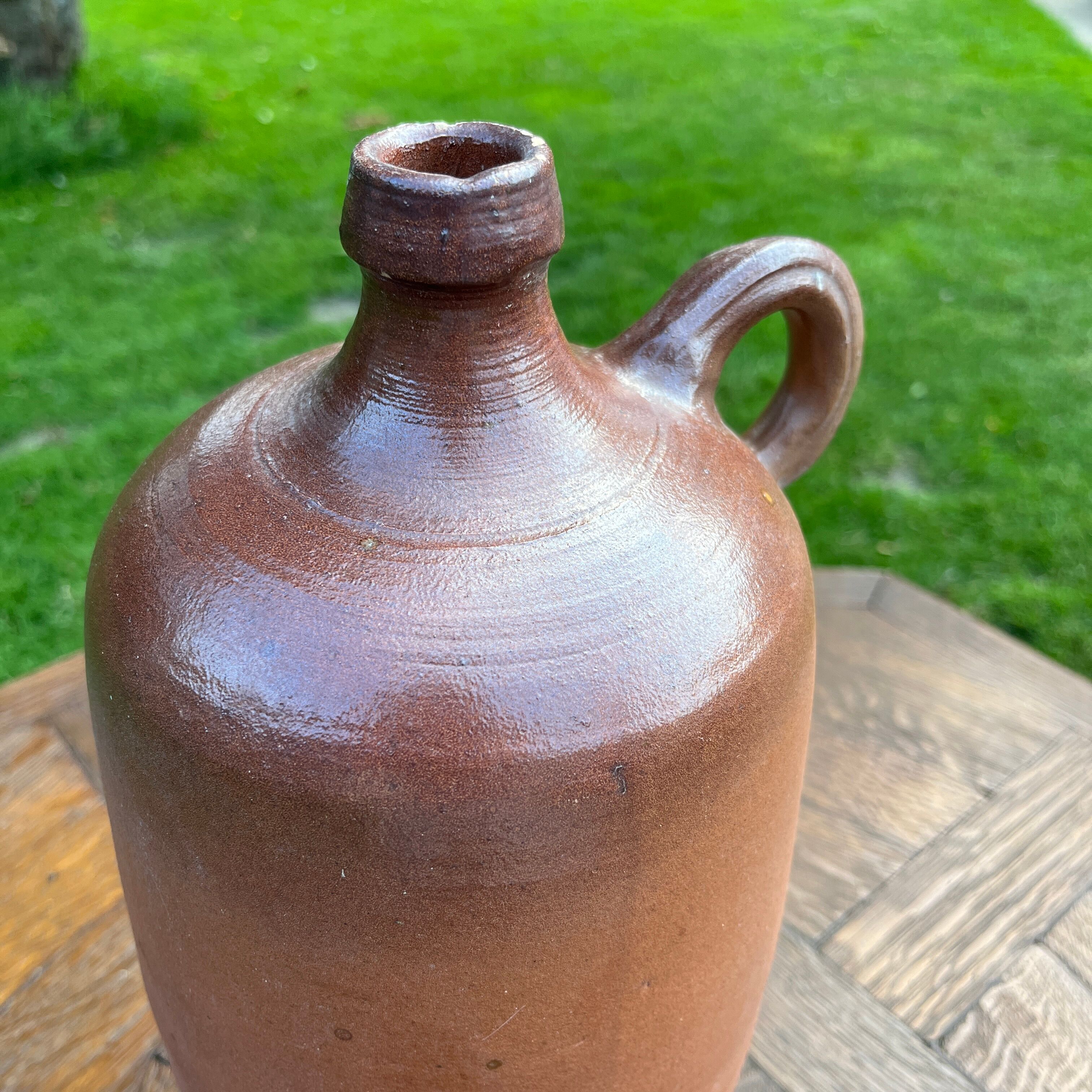 Set of 3 brown terracotta basins