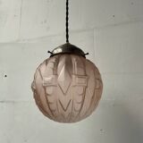 Art Deco glass suspension