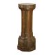 Old classical style column in painted terracotta, Italy, 19th century.