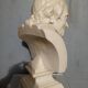 Voltaire bust in plaster 60cm th mid 20th century