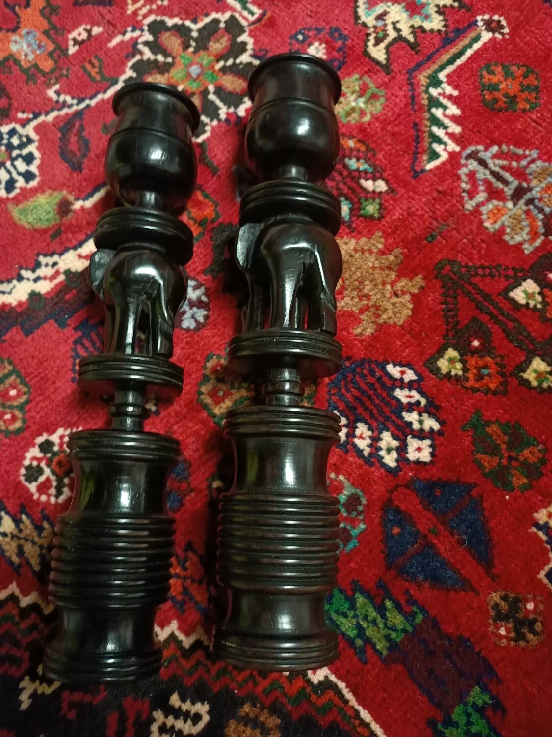 Ebony candlesticks