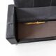 3-seater sofa W.H. Gispen for Dutch Originals, black leather and chrome