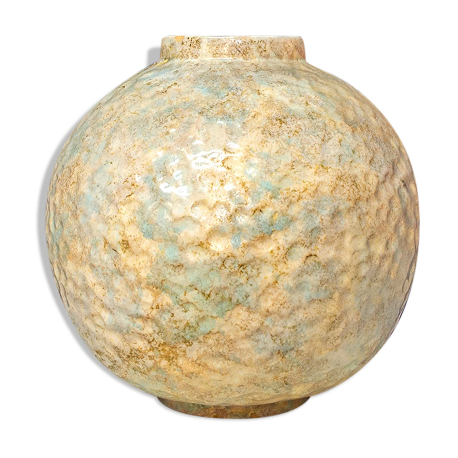 Ceramic vase illegible signature italy 60s