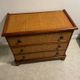 Vintage rattan chest of drawers, bamboo and wood
