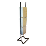 Vintage Arlus totem floor lamp from the 50s, steel and plexiglass