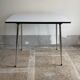 Small, gray formica table