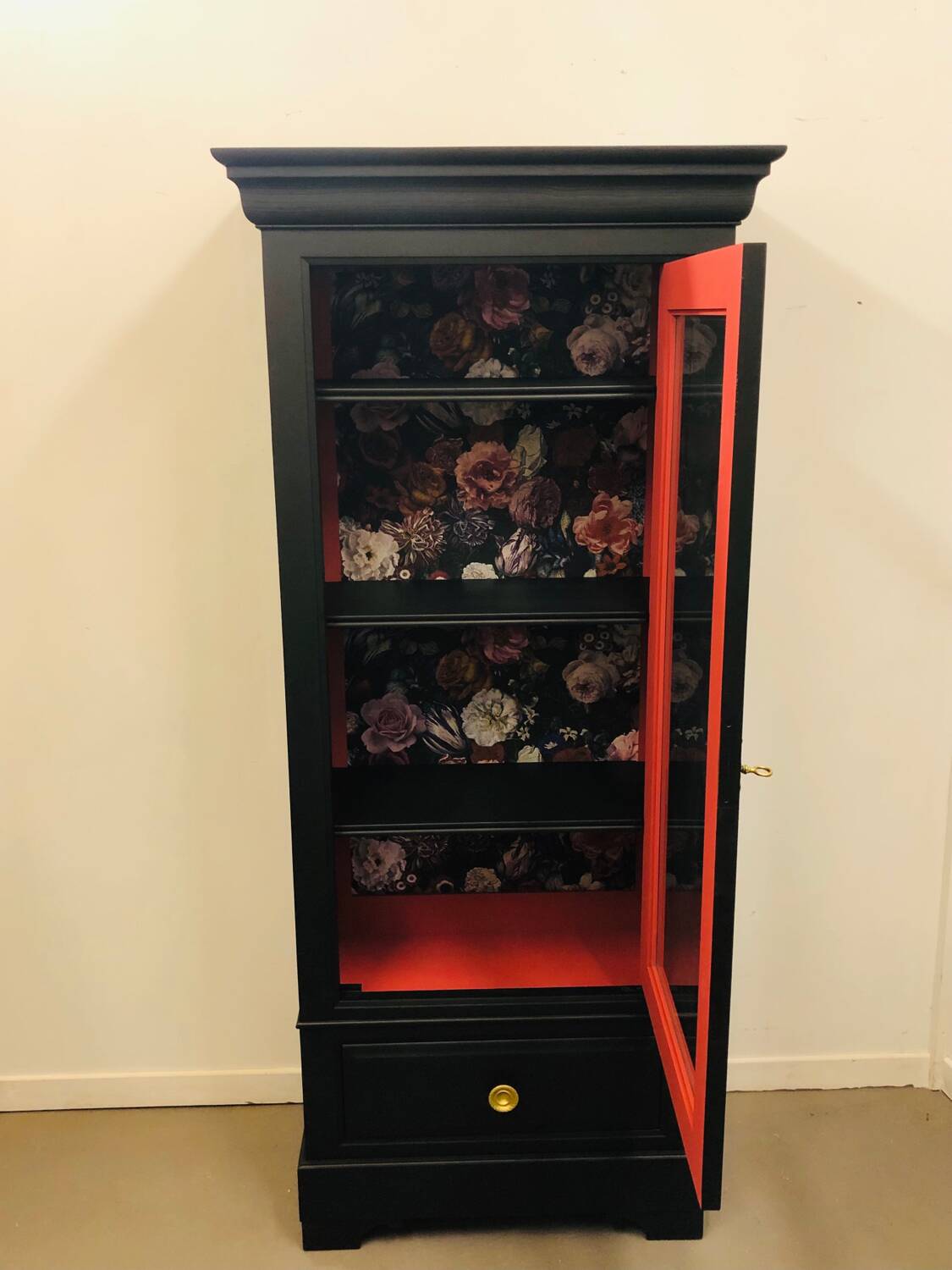 Glass bookcase
