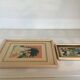 Pair of frames with religious illustrations