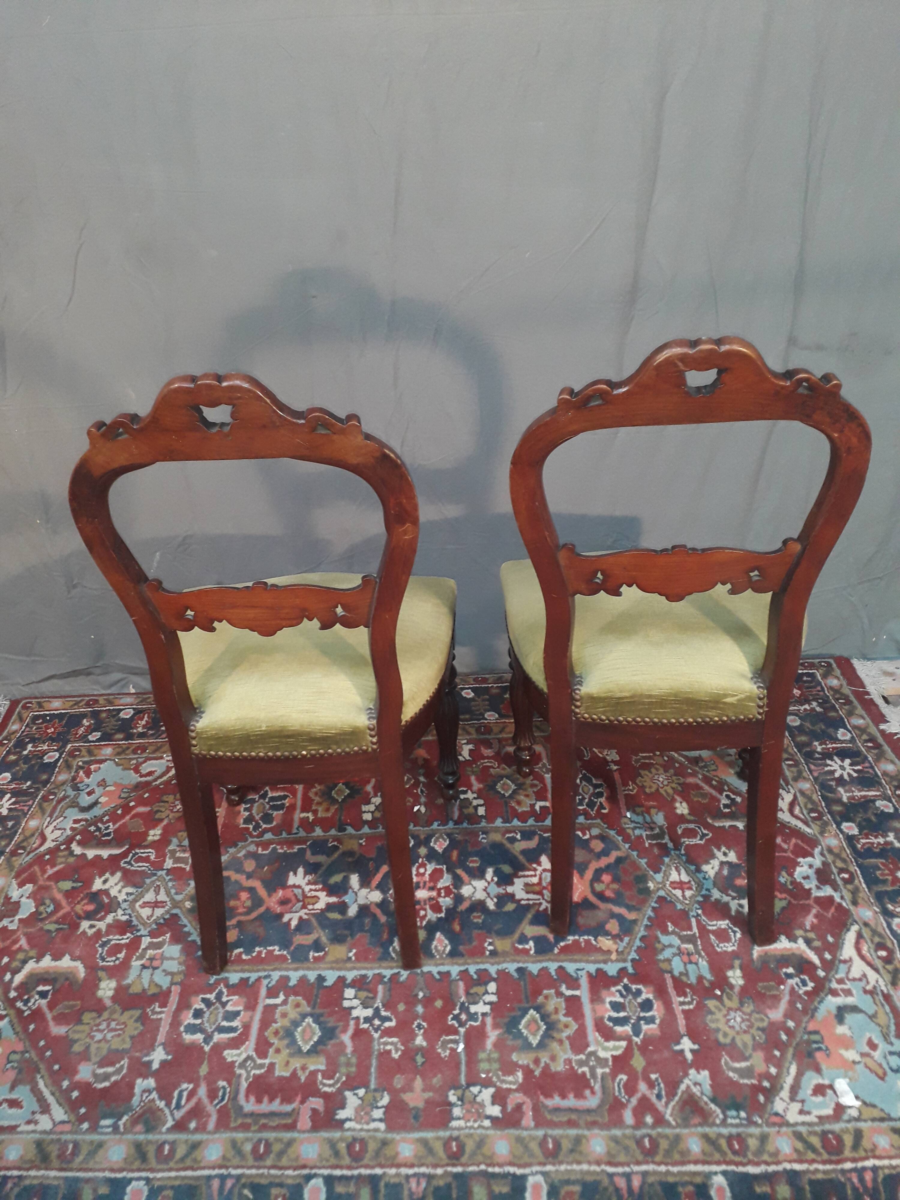 Pair of Louis Philippe chairs in mahogany