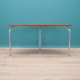 Table demi-ronde en teck, design danois, années 1970, fabricant: Bent Krogh