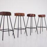 Rustic modernist bar stools