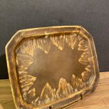 Rectangular Art Deco ceramic top signed Denbac