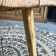 Handmade bench, wood and water hyacinth