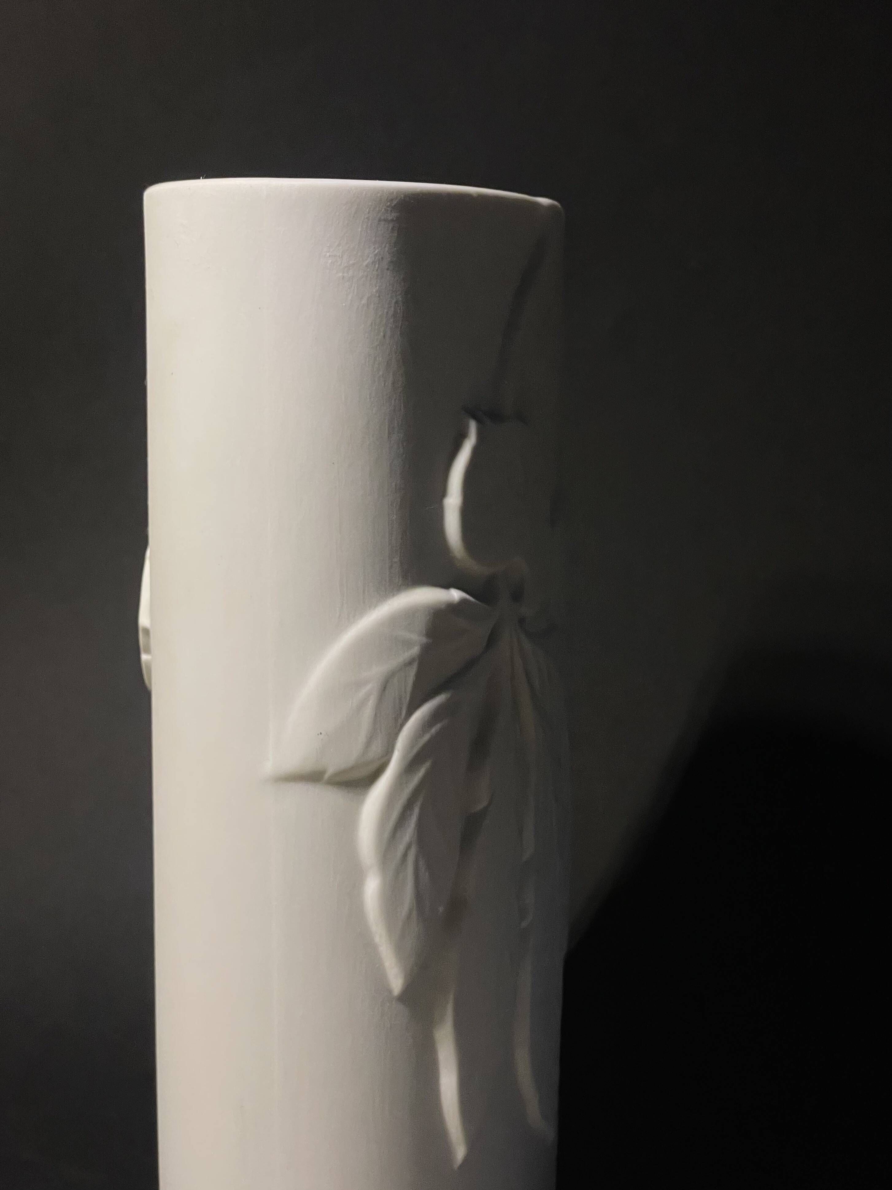 Vintage vase by Thomas Rosenthal, biscuit porcelain, Germany 1960s.