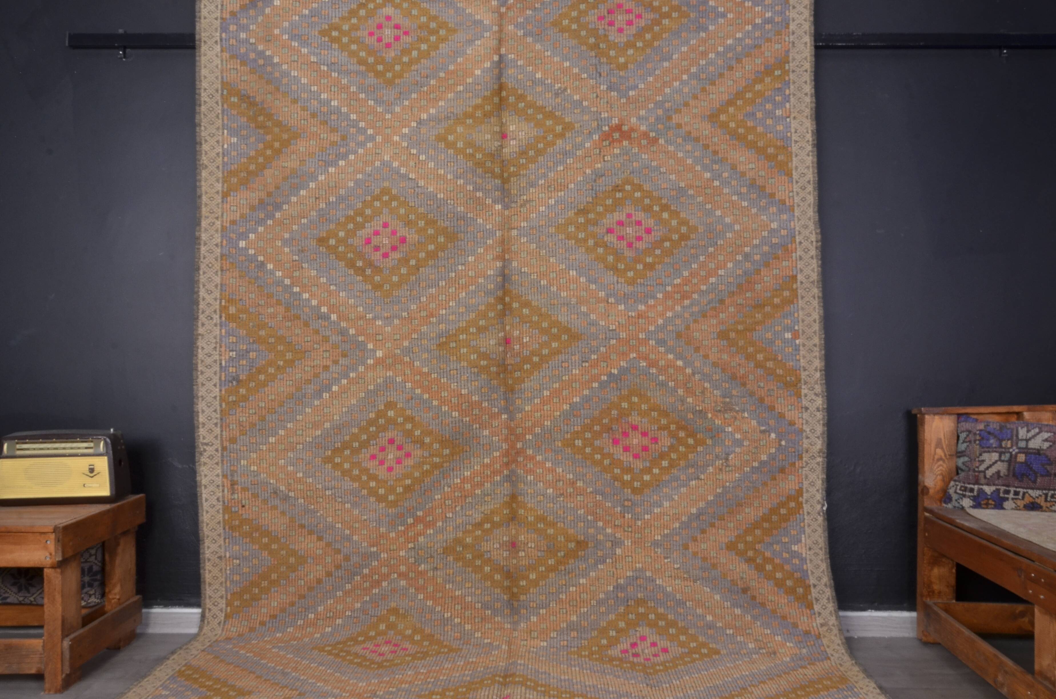 Bohemian Antique Tribal Kilim Rug sku1899