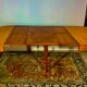 Oval table in cherry style Directoire with 3 extensions, 10 people.