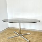 Glass dining table, 1970s