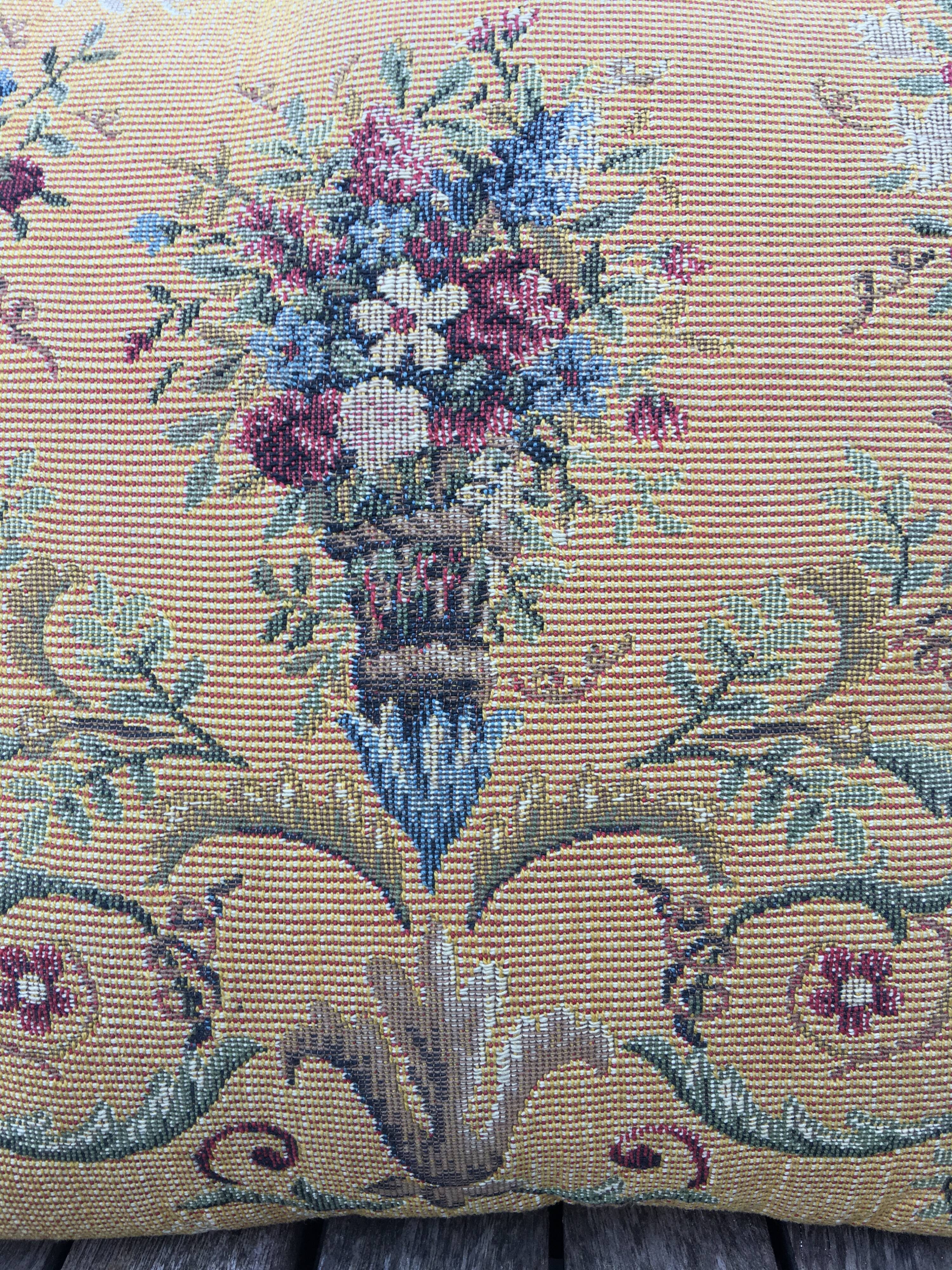 Jules Pansu vintage tapestry cushion