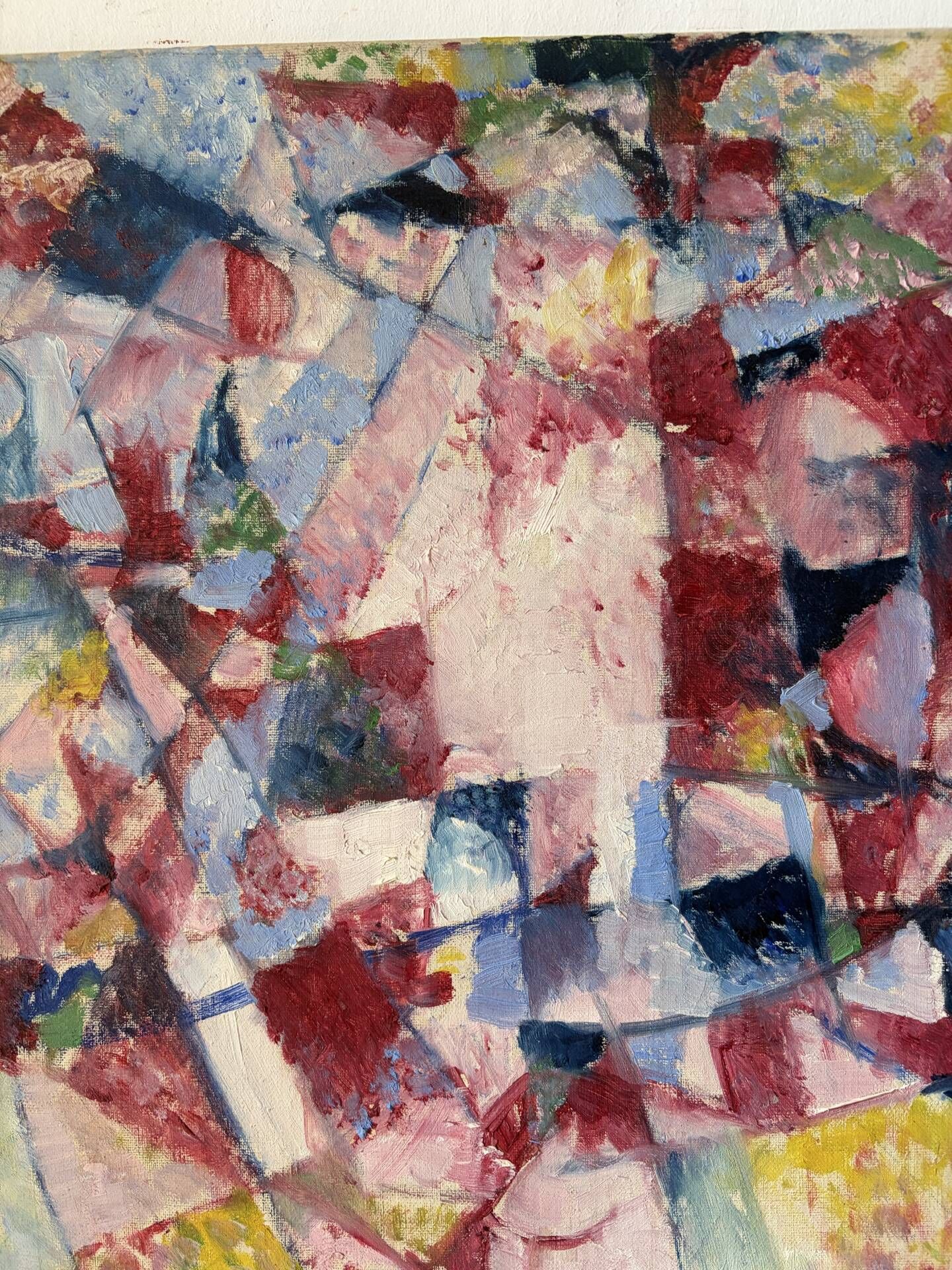 Composition abstraite, signé Favre 1951