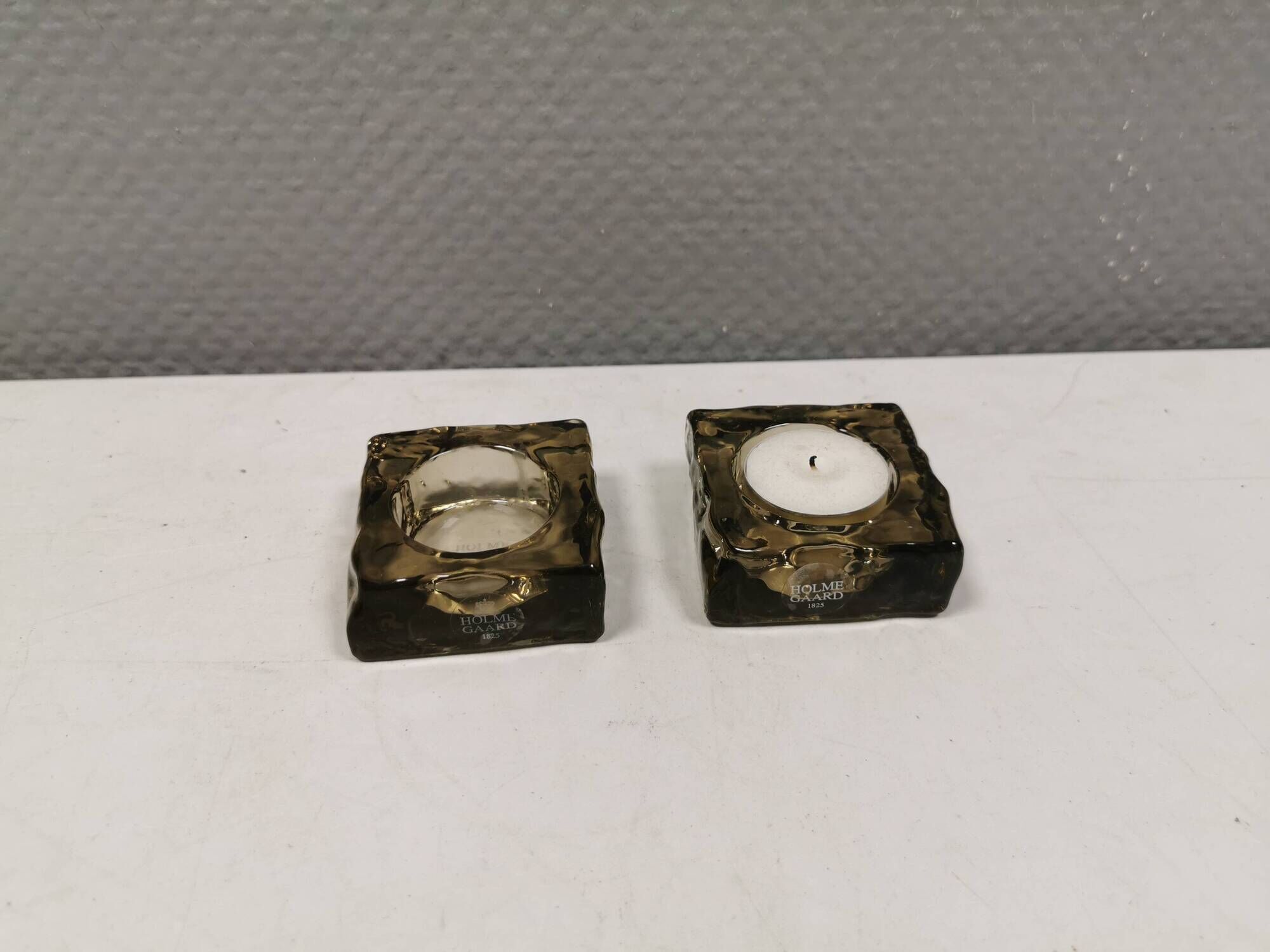 Two beautiful “cobblestone” candlesticks by Monica Ritterband 2004