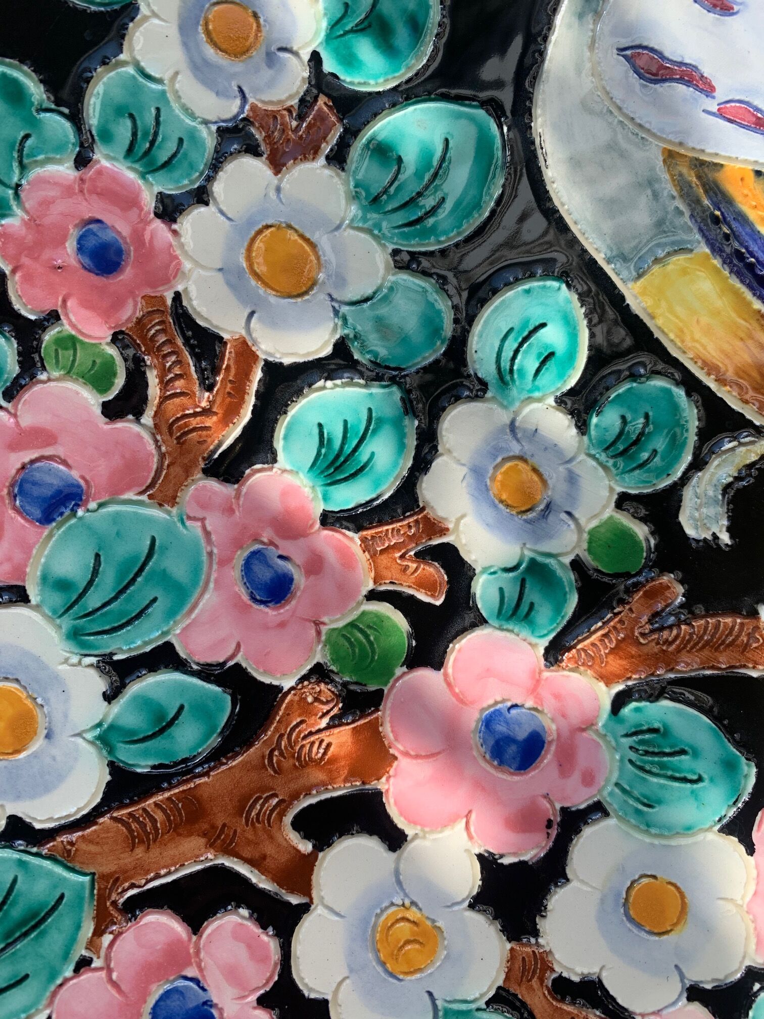 Enamelled ceramic dishes Cerdazur Monaco 1950