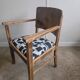 Restored brutalist style armchair
