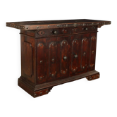 Ancient baroque buffet in walnut, Italy, 18th century