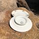 Plate on footstool Terre de Fer Salins Charbonnier