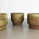 Ensemble de 3 vases en céramique de studio par Piet Knepper pour Mobach Pays-Bas 1970