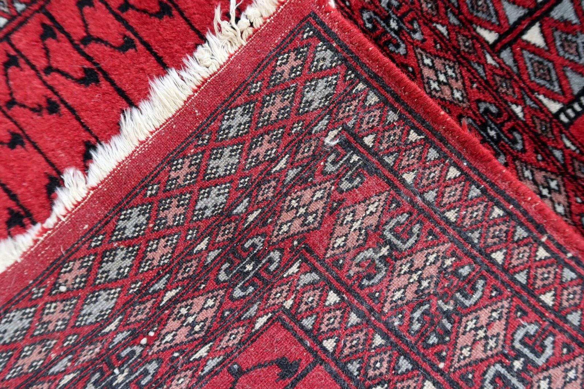 Tapis vintage fait main Lahore 64cm x 88cm - 1C996