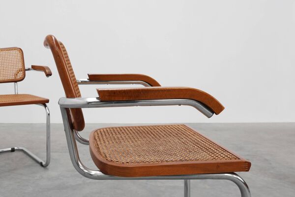 Fauteuil Bauhaus Cesca B64 de Marcel Breuer, Italie 1928