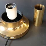 Vintage Limberg table lamp in bubbled glass and brass base