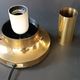Vintage Limberg table lamp in bubbled glass and brass base