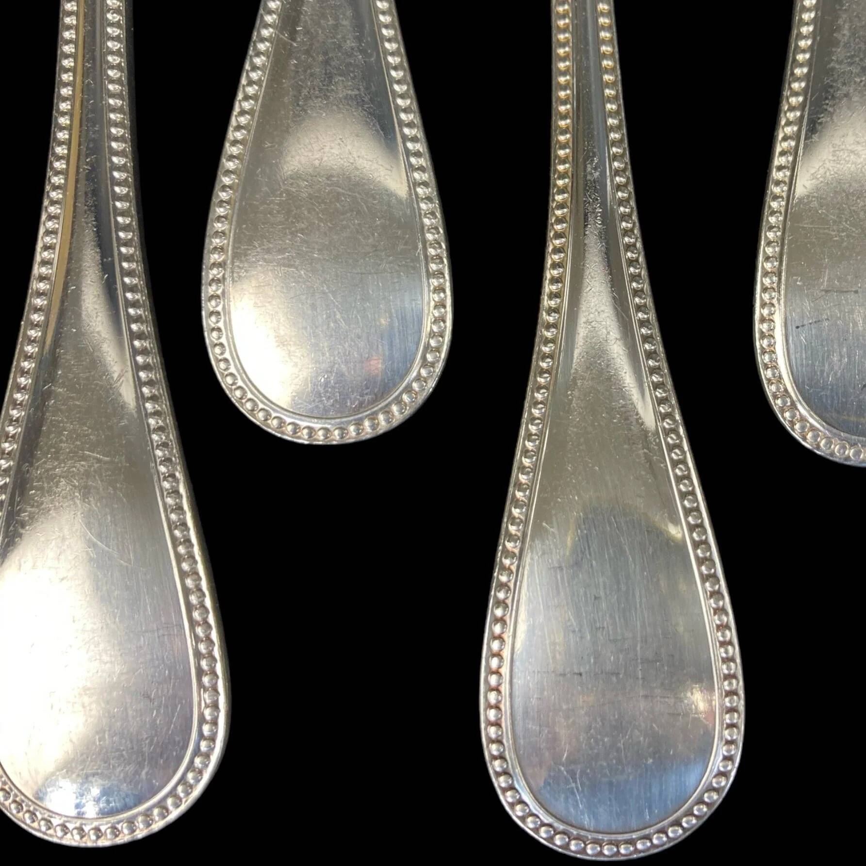 Christofle house model pearls 12 large table spoons