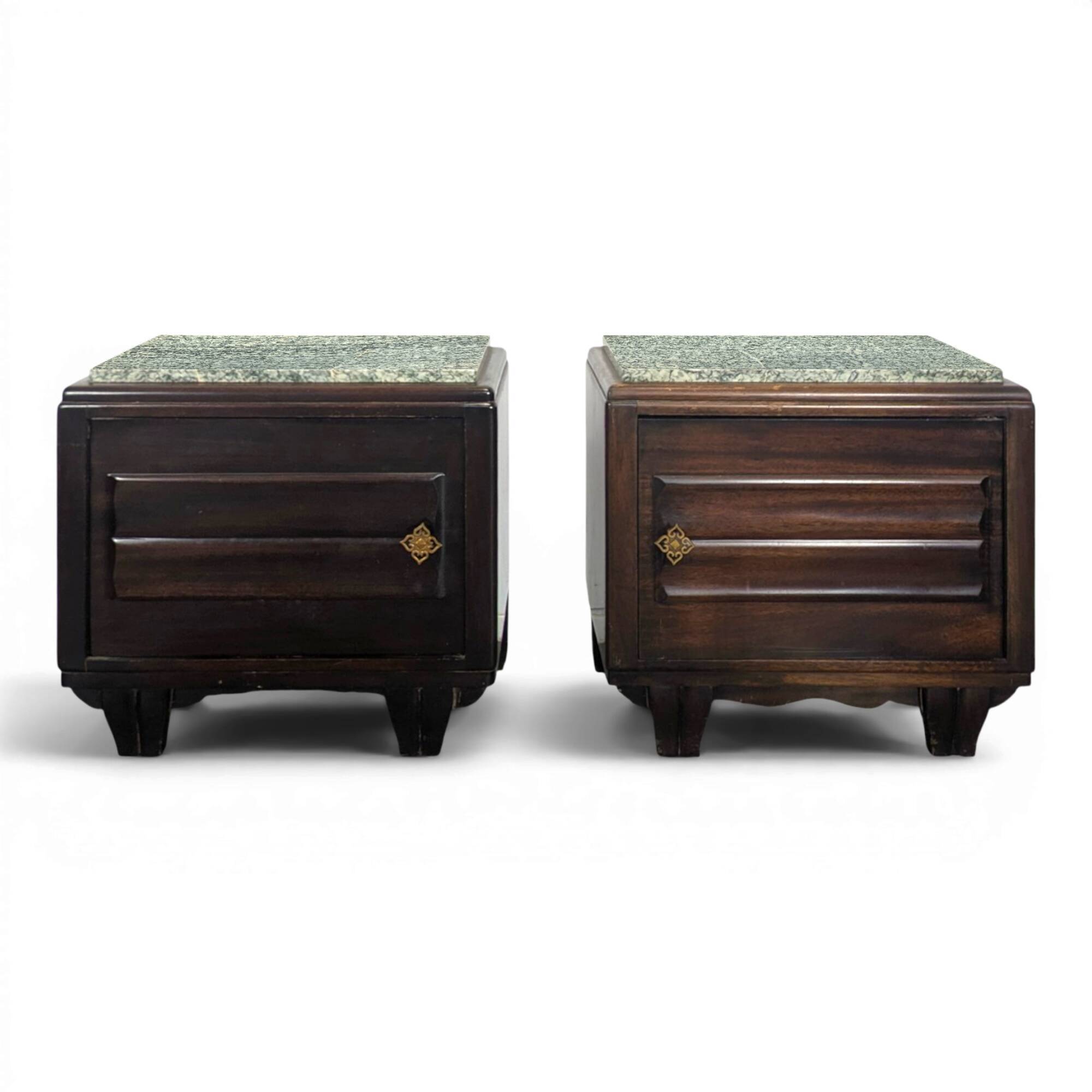 Paire de chevets Art Déco en acajou
