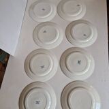 Set of 14 Terre de fer Salins plates, Castellane model