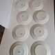 Set of 14 Terre de fer Salins plates, Castellane model
