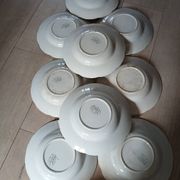 9 assiettes creuses Terre de fer Badonviller