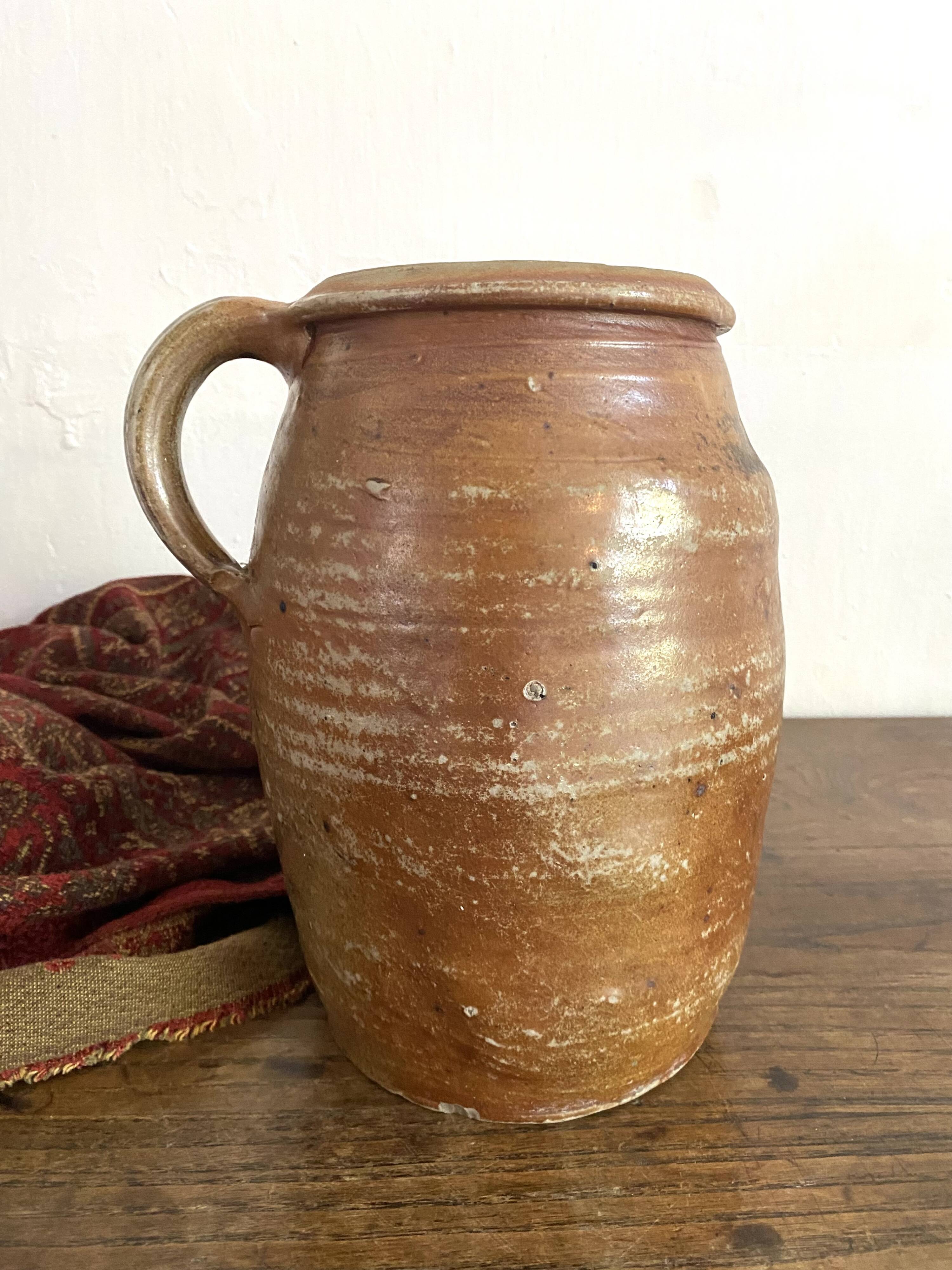 Old terracotta pot H25 cm