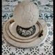Vintage Art Deco Globe Wall Light - Floral Molded Glass - 1930s