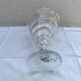 Ancient wine ox abondance Bormioli Rocco moulded glass made in italy vintage