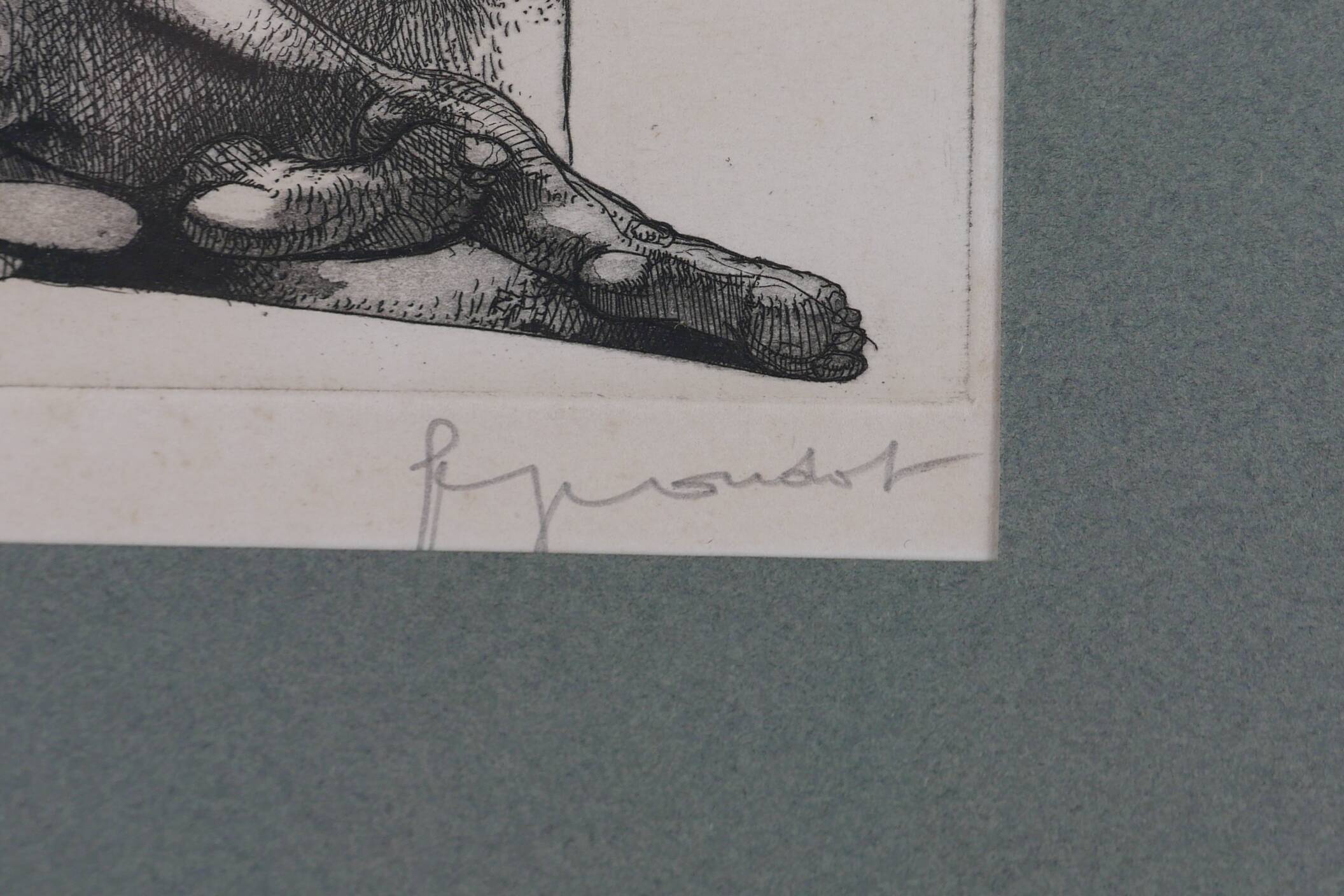 Lithographie de femme George Oudot